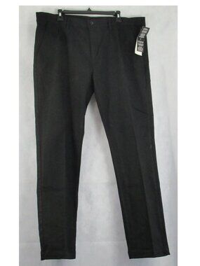 And Now This Men's Pleated Chino Pants, Black, Size 38 / 38x32